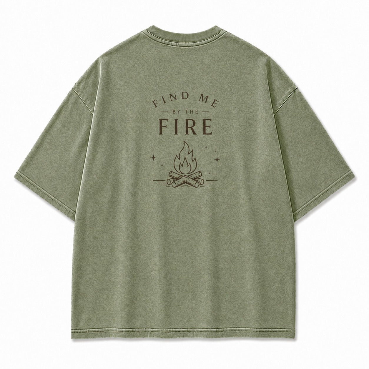 Find Me by the Fire Minimalist Campfire Tee