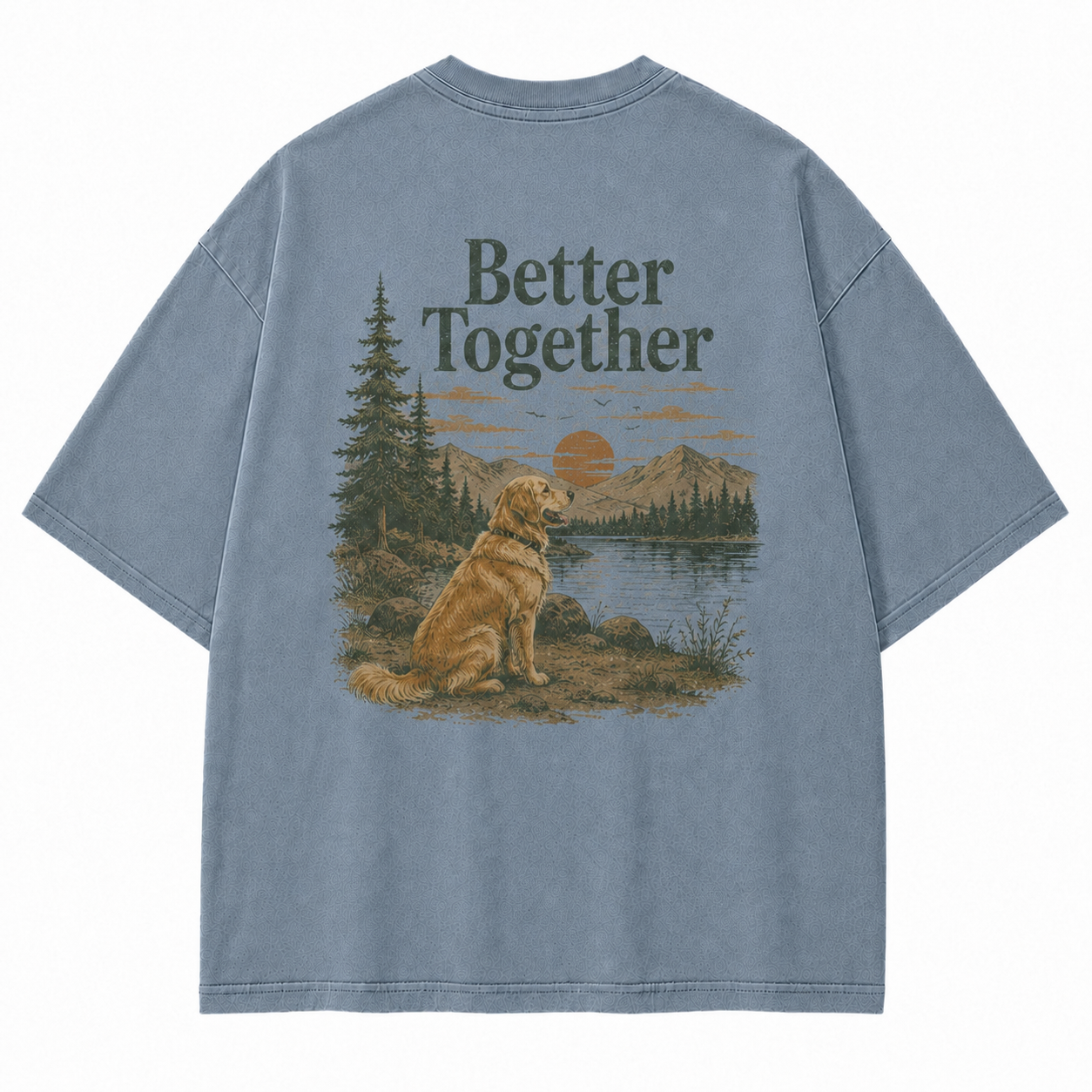 Better Together with a Golden Heart Dog Graphic Tee