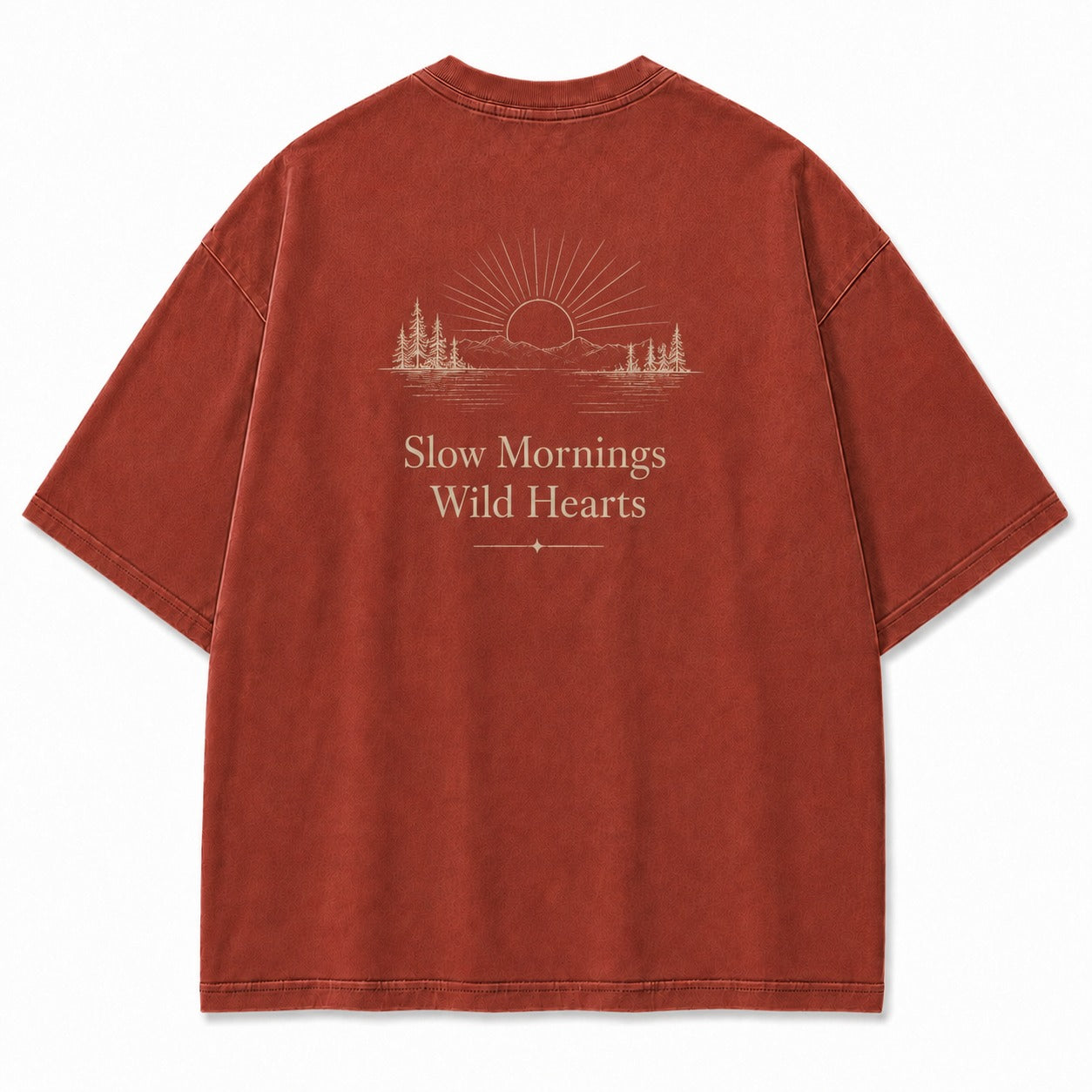 For Slow Mornings and Wild Hearts Minimalist Outdoor Tee