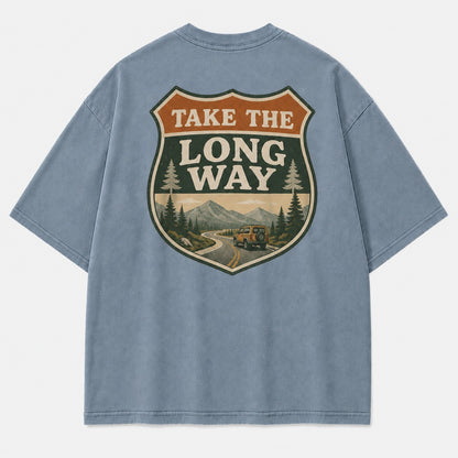 Take the Long Way Road Trip Tee