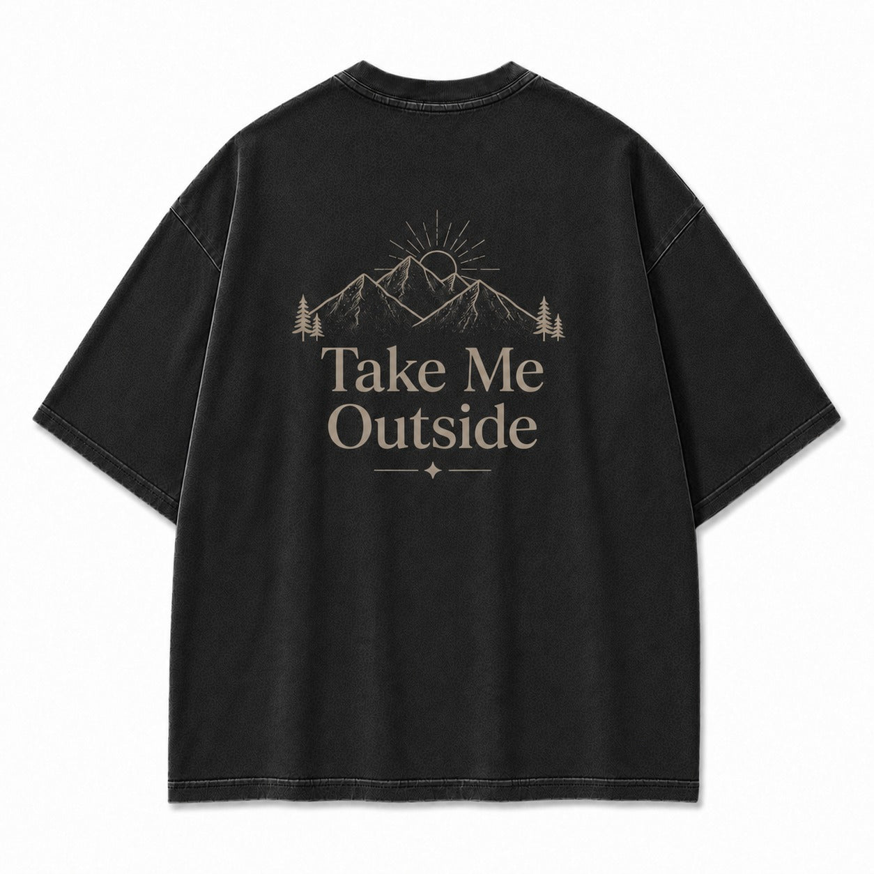 Take Me Outside Minimalist Mountain Tee