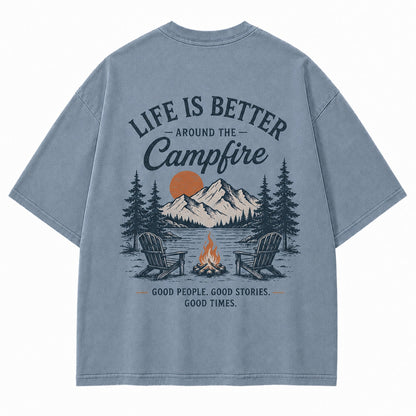 Campfire Evenings Outdoor Graphic Tee