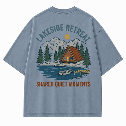 Lakeside Retreat Shared Quiet Moments Graphic Tee