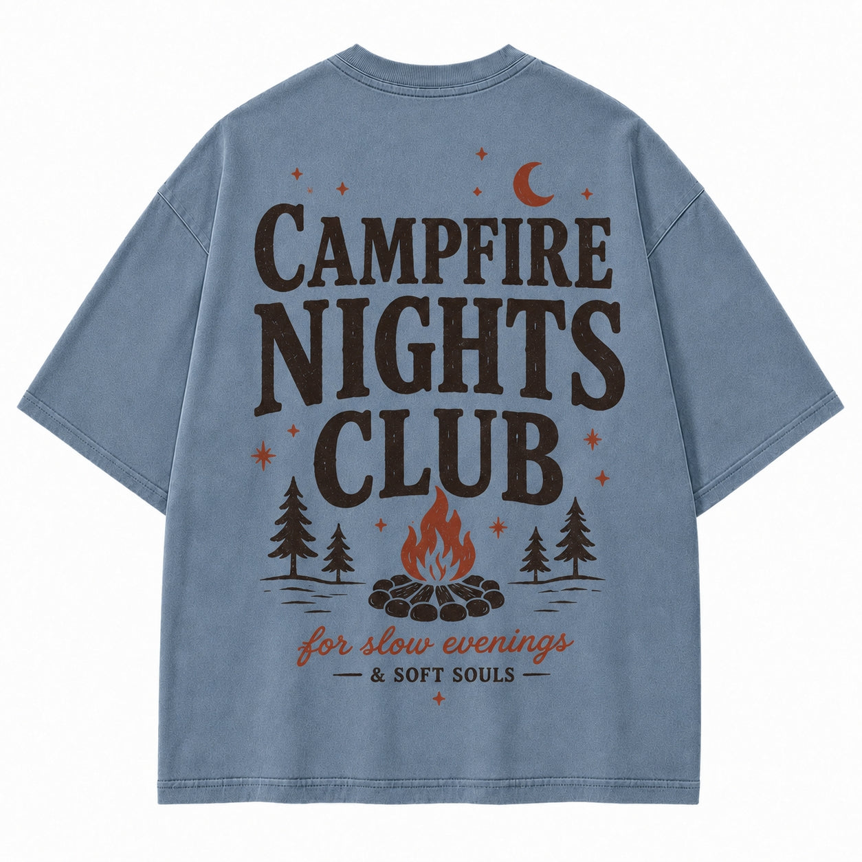 Campfire Nights Club Relaxed Graphic Tee