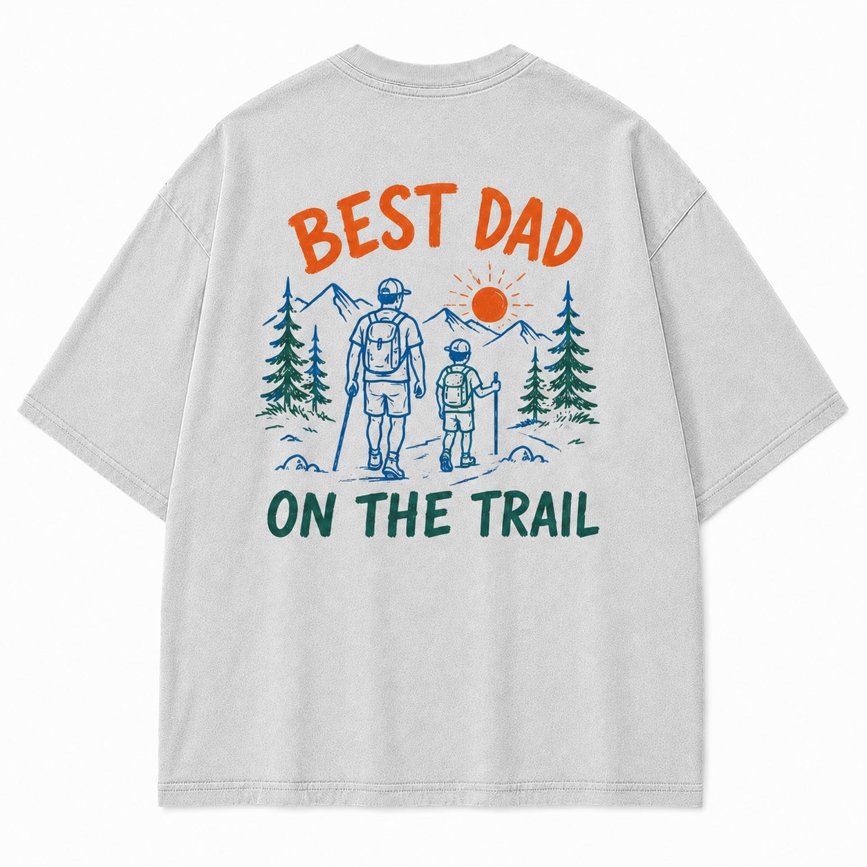 Best Dad On The Trail Outdoor Graphic Tee