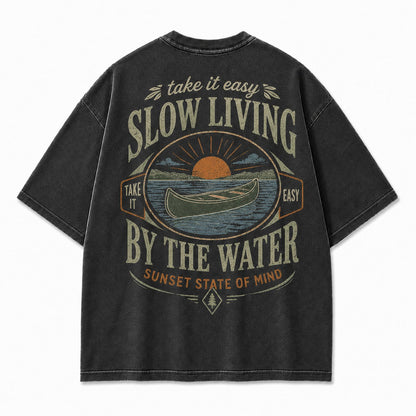 Slow Living By the Water Tee