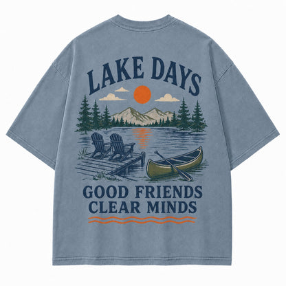 Lake Days Good Friends Tee