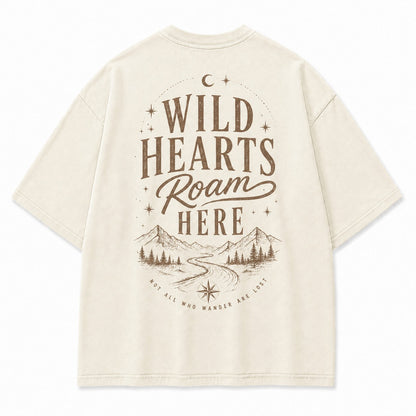 Where Wild Hearts Roam Mountain Graphic Tee