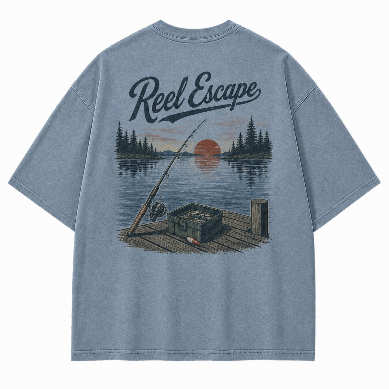 Reel Escape Lake Fishing Tee