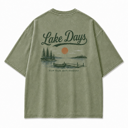 Where Slow Lake Days and Good Company Meet Tee