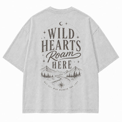 Where Wild Hearts Roam Mountain Graphic Tee