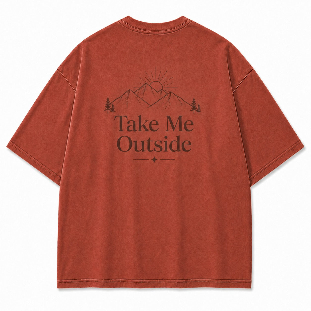 Take Me Outside Minimalist Mountain Tee