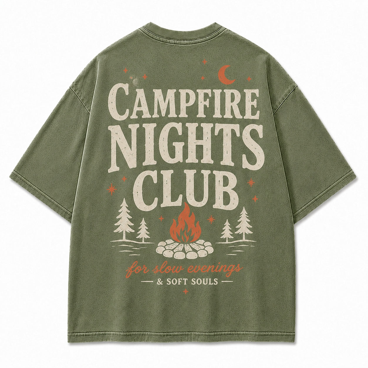 Campfire Nights Club Relaxed Graphic Tee
