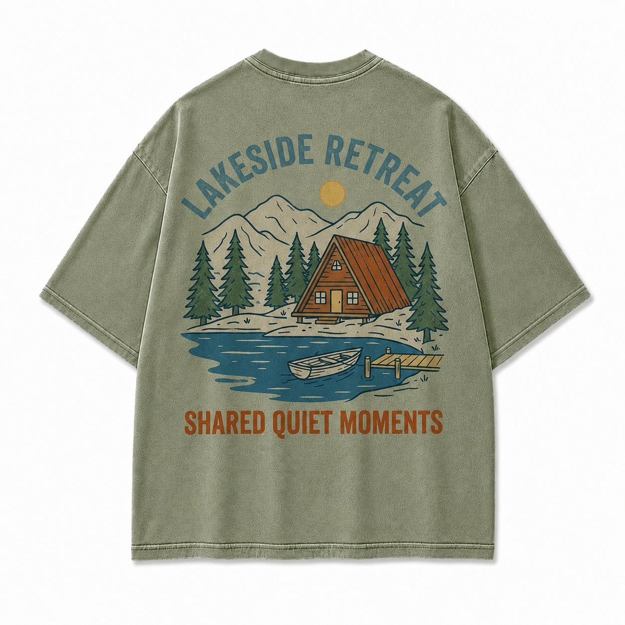 Lakeside Retreat Shared Quiet Moments Graphic Tee