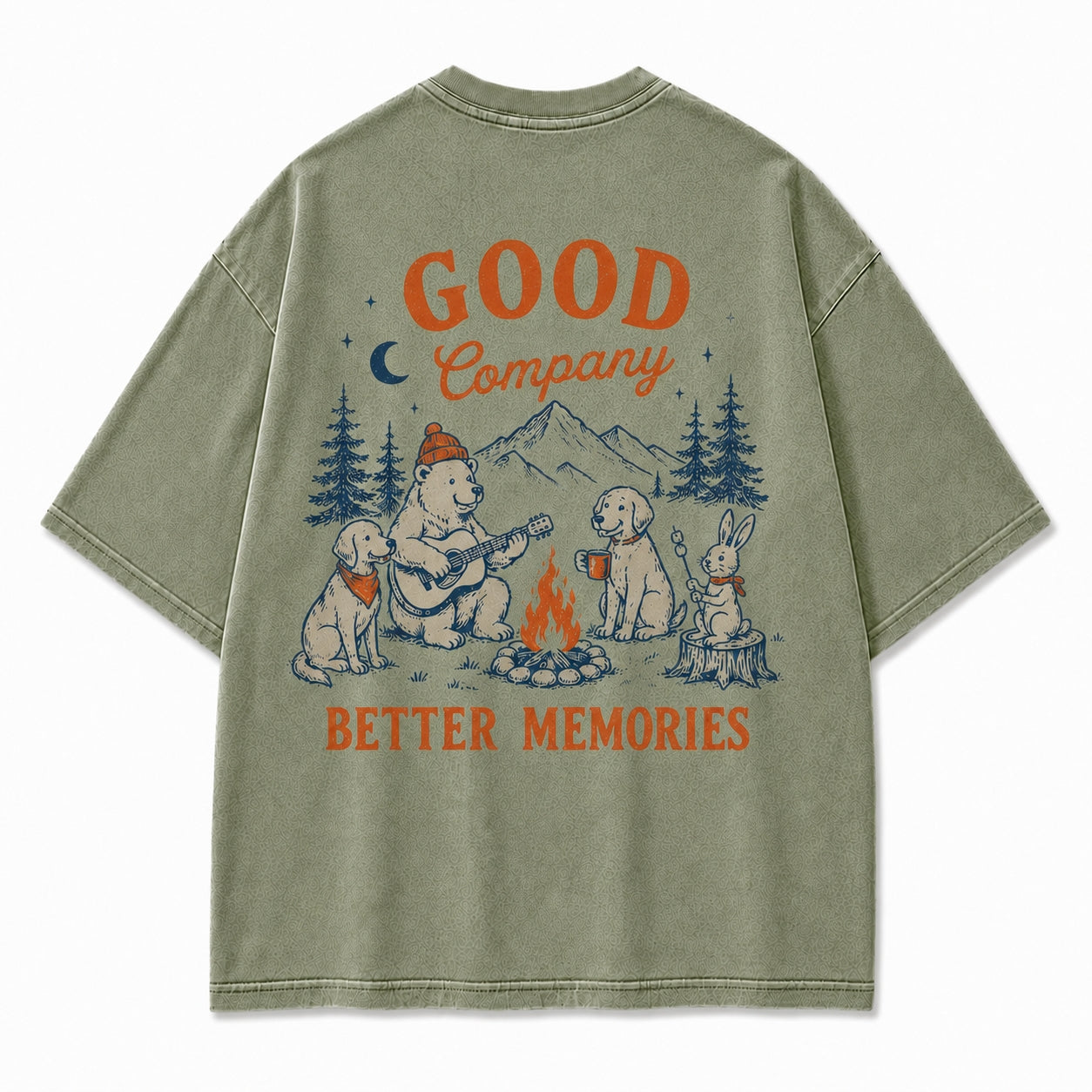 Campfire Friends Adventure Graphic Tee