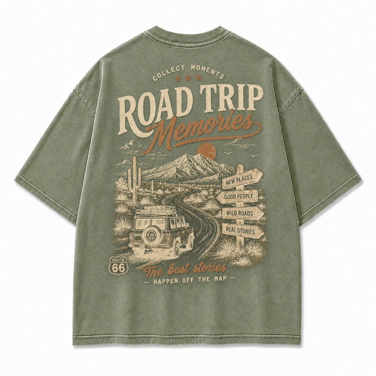 Desert Route Road Trip Graphic Tee