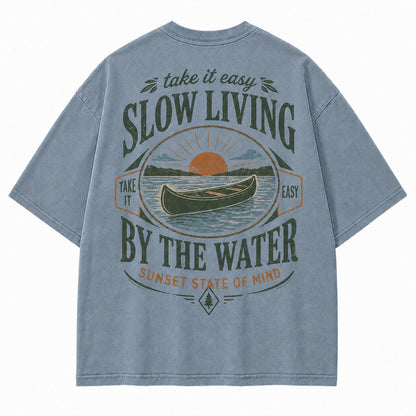 Slow Living By the Water Tee