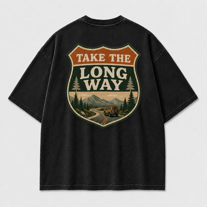 Take the Long Way Road Trip Tee