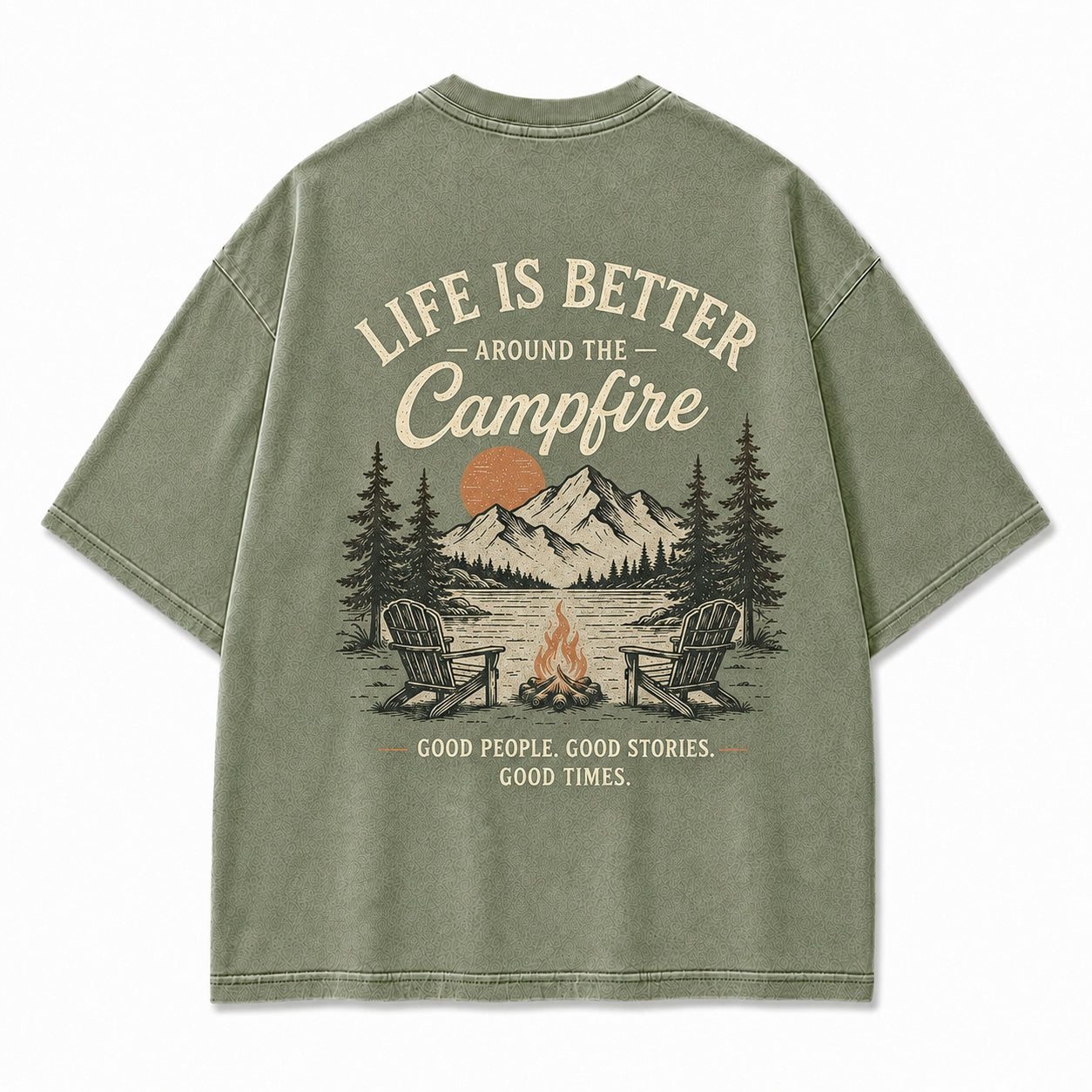 Campfire Evenings Outdoor Graphic Tee