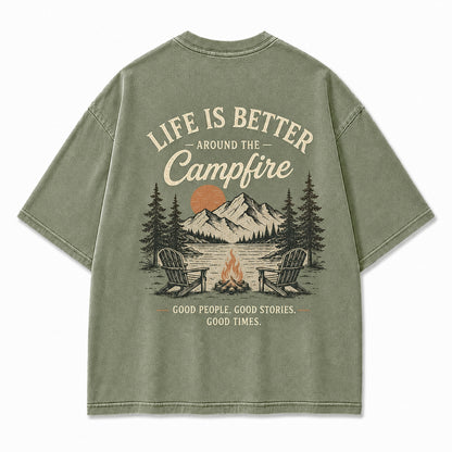 Campfire Evenings Outdoor Graphic Tee