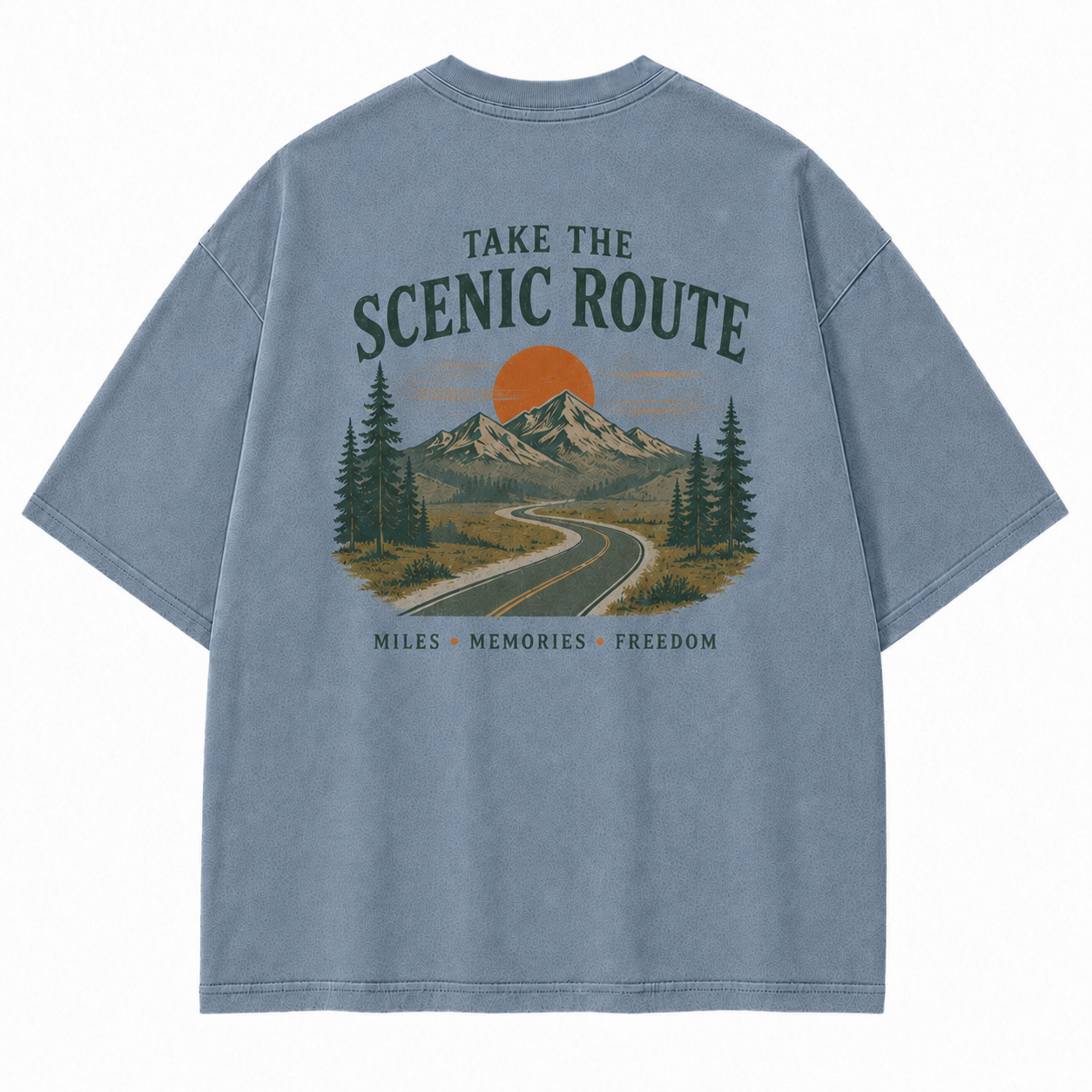 Where the Scenic Route Turns Miles into Memories Tee