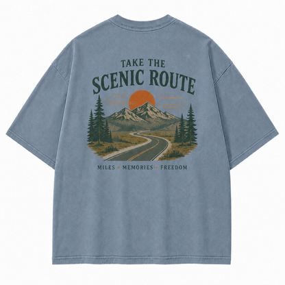 Where the Scenic Route Turns Miles into Memories Tee