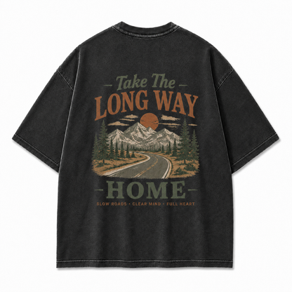 Slow Roads Full Heart Outdoor Graphic Tee