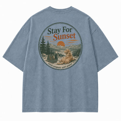 Stay for Sunset with Good Company Tee