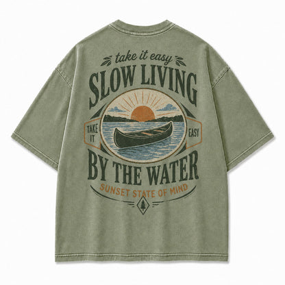 Slow Living By the Water Tee