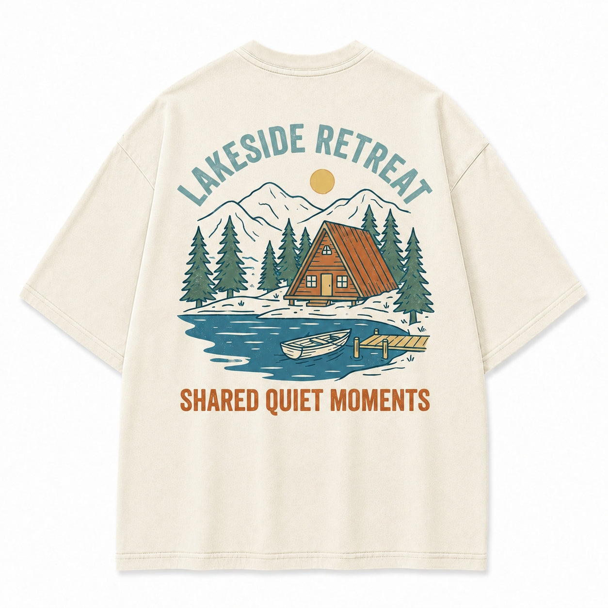 Lakeside Retreat Shared Quiet Moments Graphic Tee