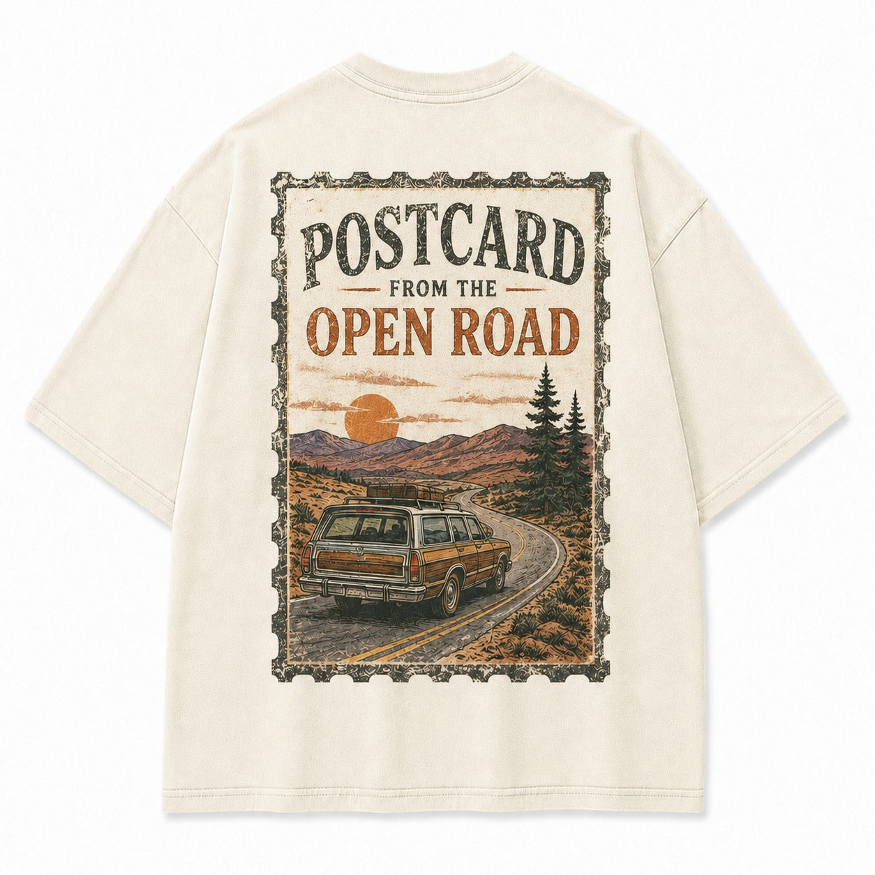 Postcard From the Open Road Tee