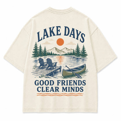 Lake Days Good Friends Tee
