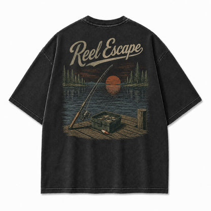 Reel Escape Lake Fishing Tee
