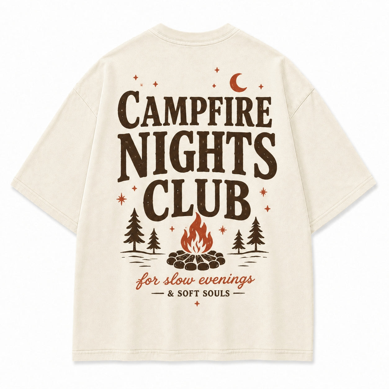 Campfire Nights Club Relaxed Graphic Tee