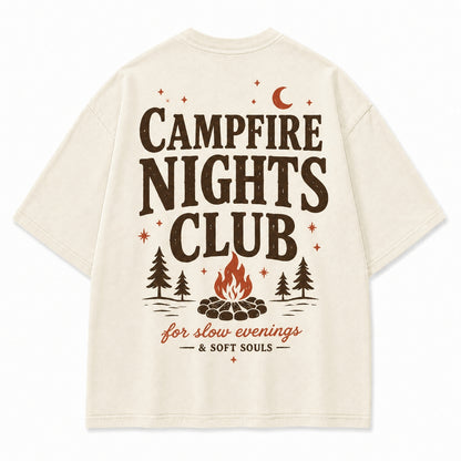 Campfire Nights Club Relaxed Graphic Tee