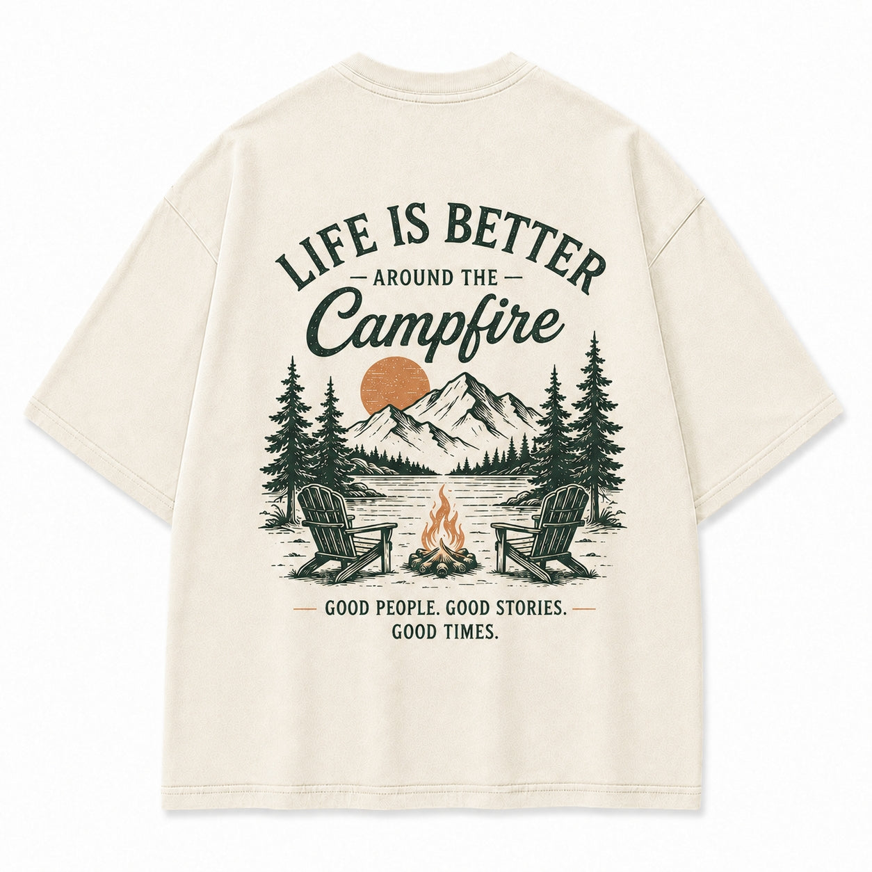 Campfire Evenings Outdoor Graphic Tee