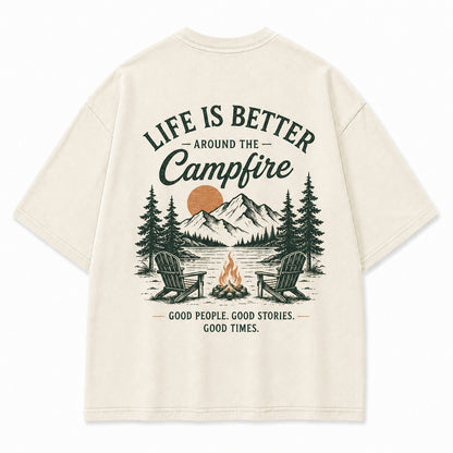 Campfire Evenings Outdoor Graphic Tee