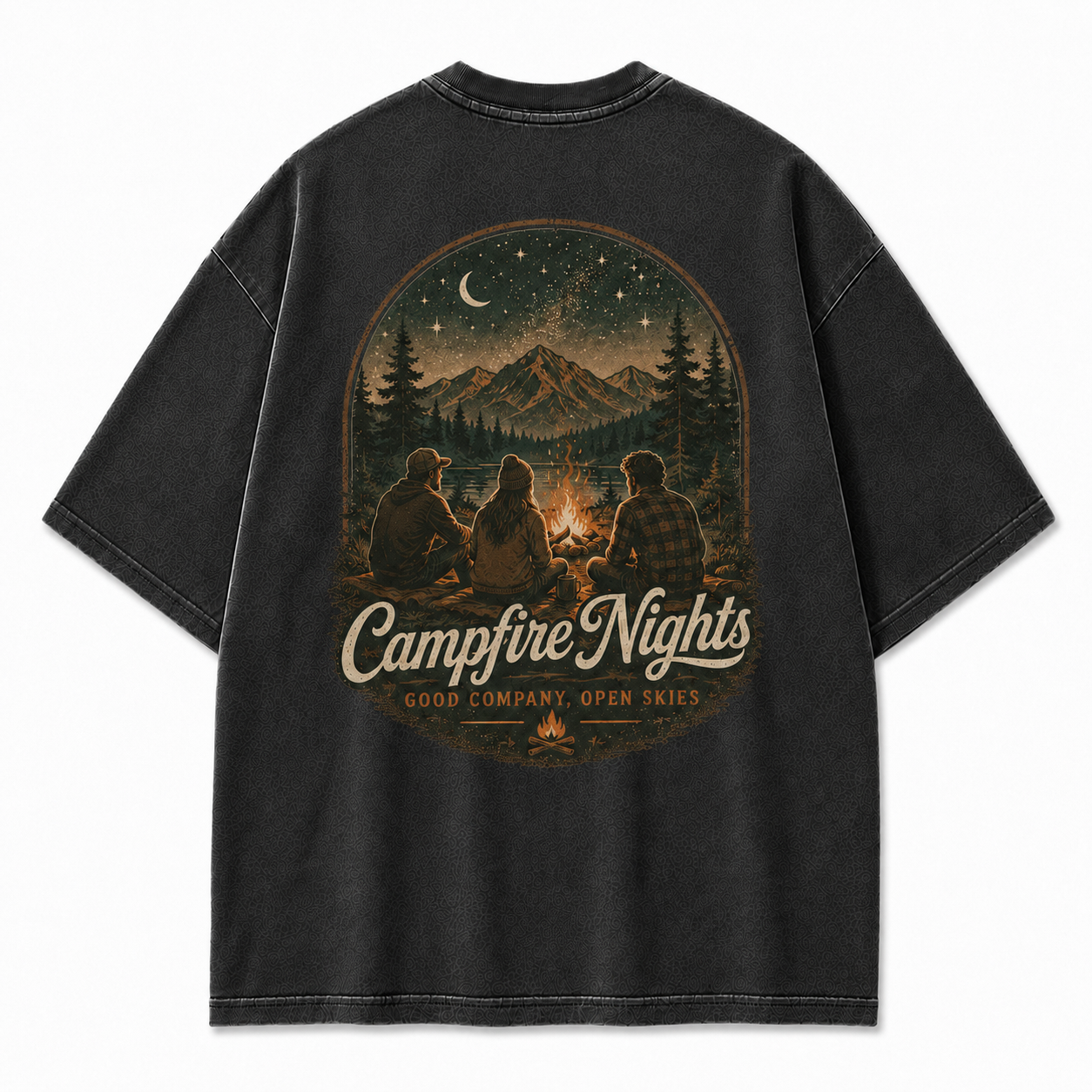 The Night We Felt Free Campfire Nights Graphic Tee