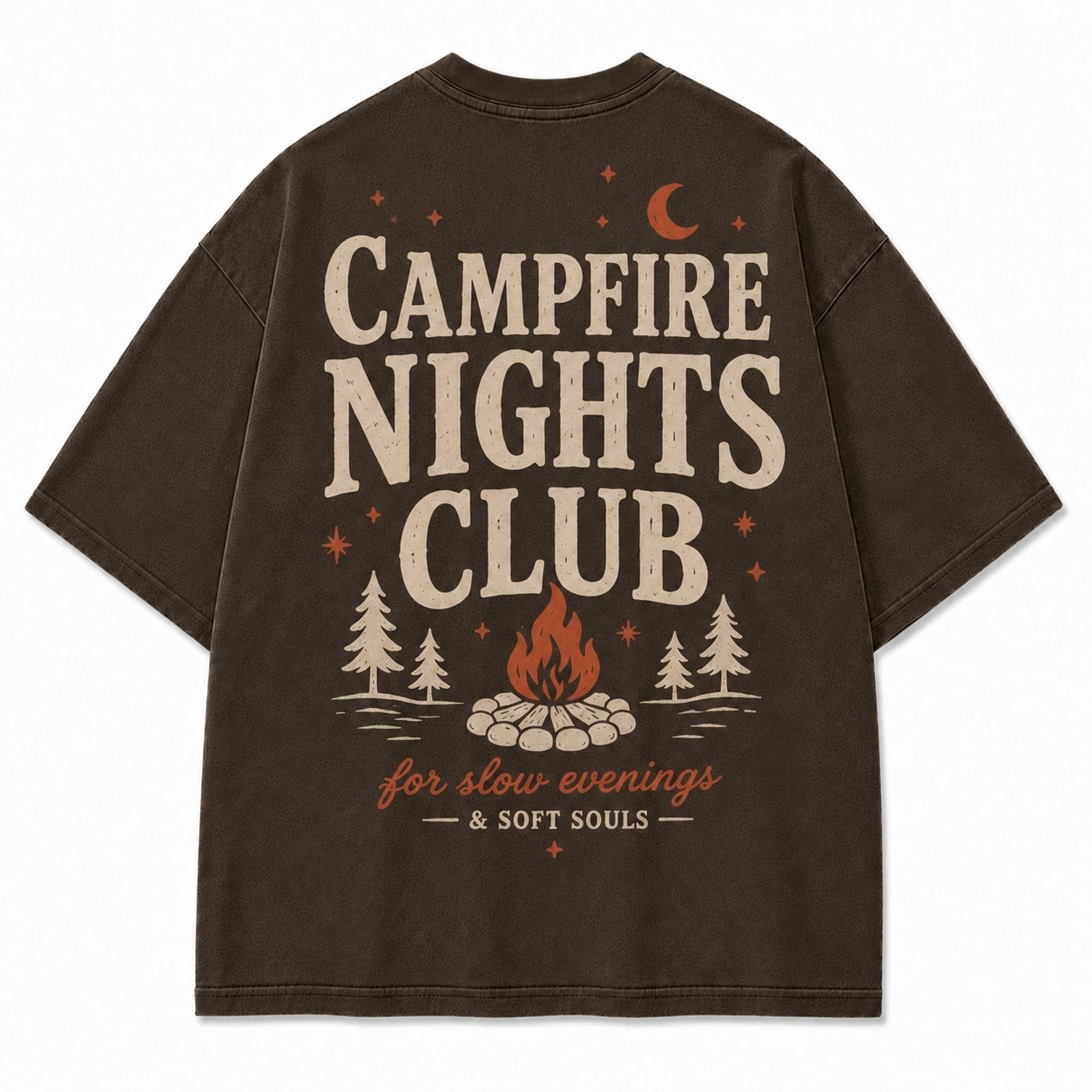 Campfire Nights Club Relaxed Graphic Tee