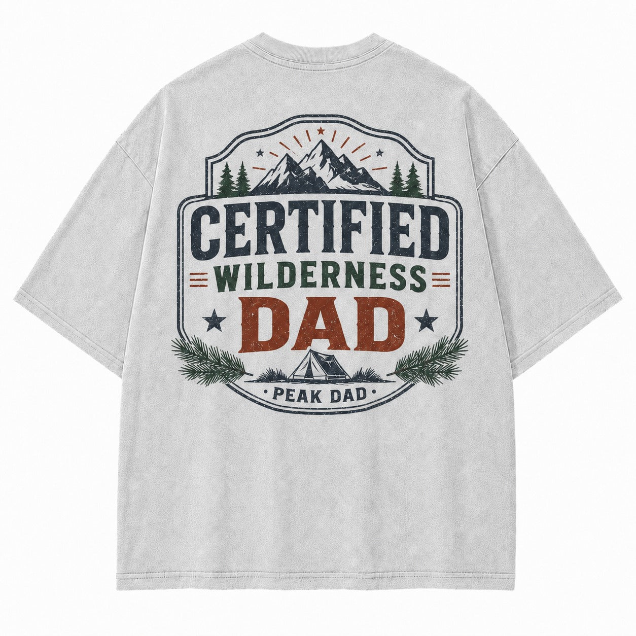 Certified Wilderness Dad Washed T-Shirt