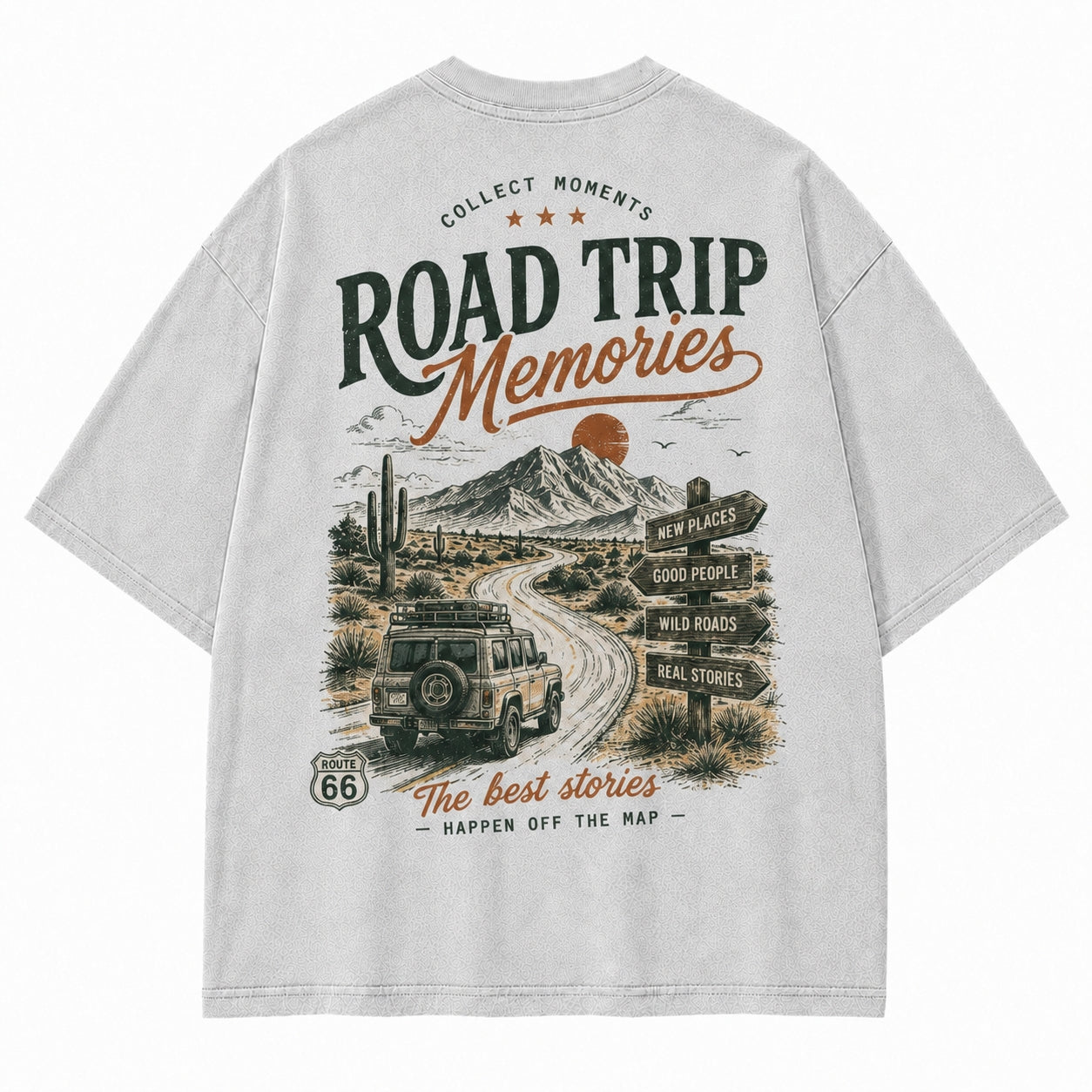 Desert Route Road Trip Graphic Tee