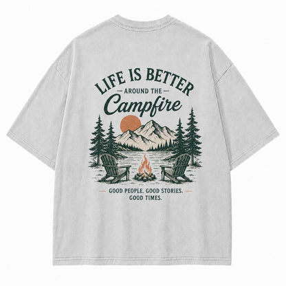 Campfire Evenings Outdoor Graphic Tee
