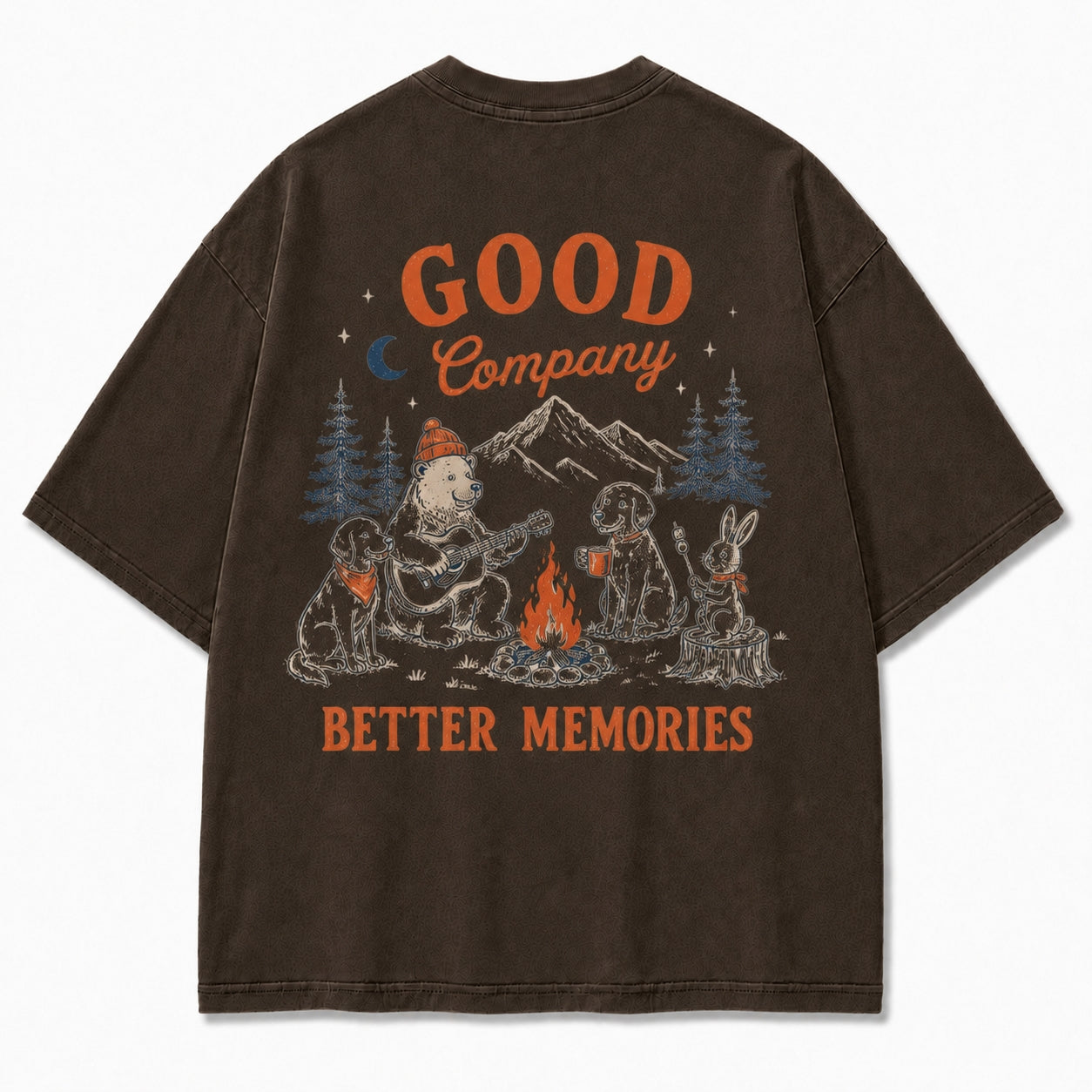 Campfire Friends Adventure Graphic Tee
