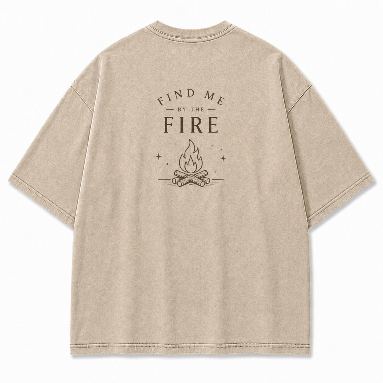 Find Me by the Fire Minimalist Campfire Tee
