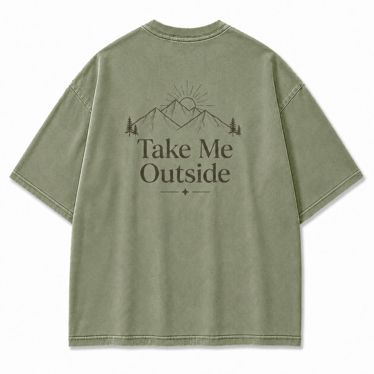 Take Me Outside Minimalist Mountain Tee