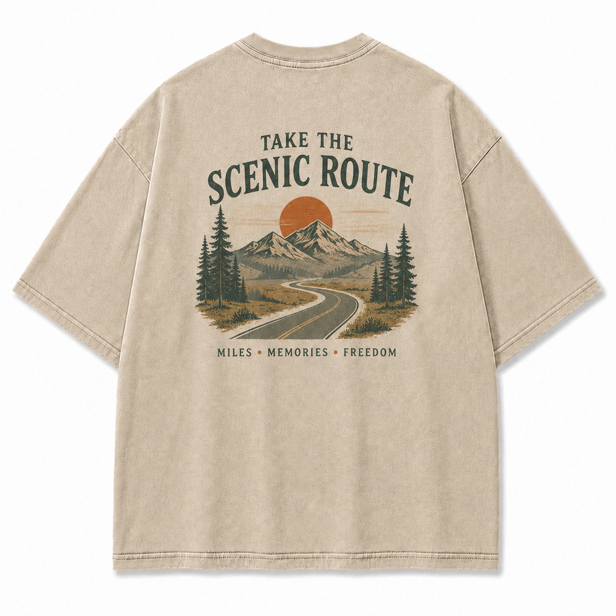 Where the Scenic Route Turns Miles into Memories Tee
