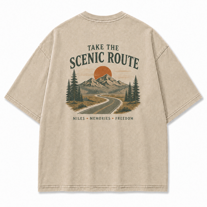 Where the Scenic Route Turns Miles into Memories Tee
