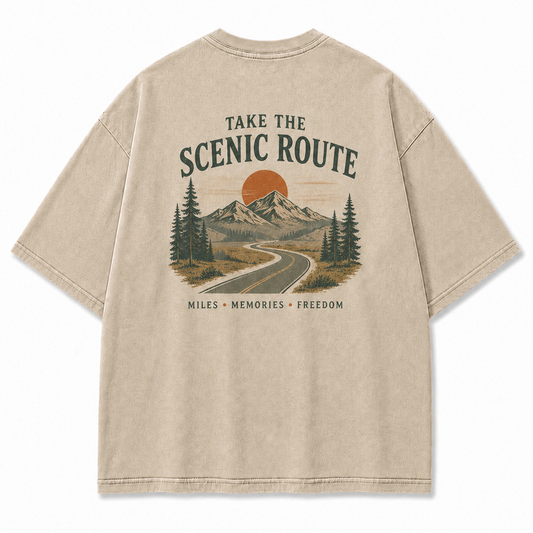 Where the Scenic Route Turns Miles into Memories Tee