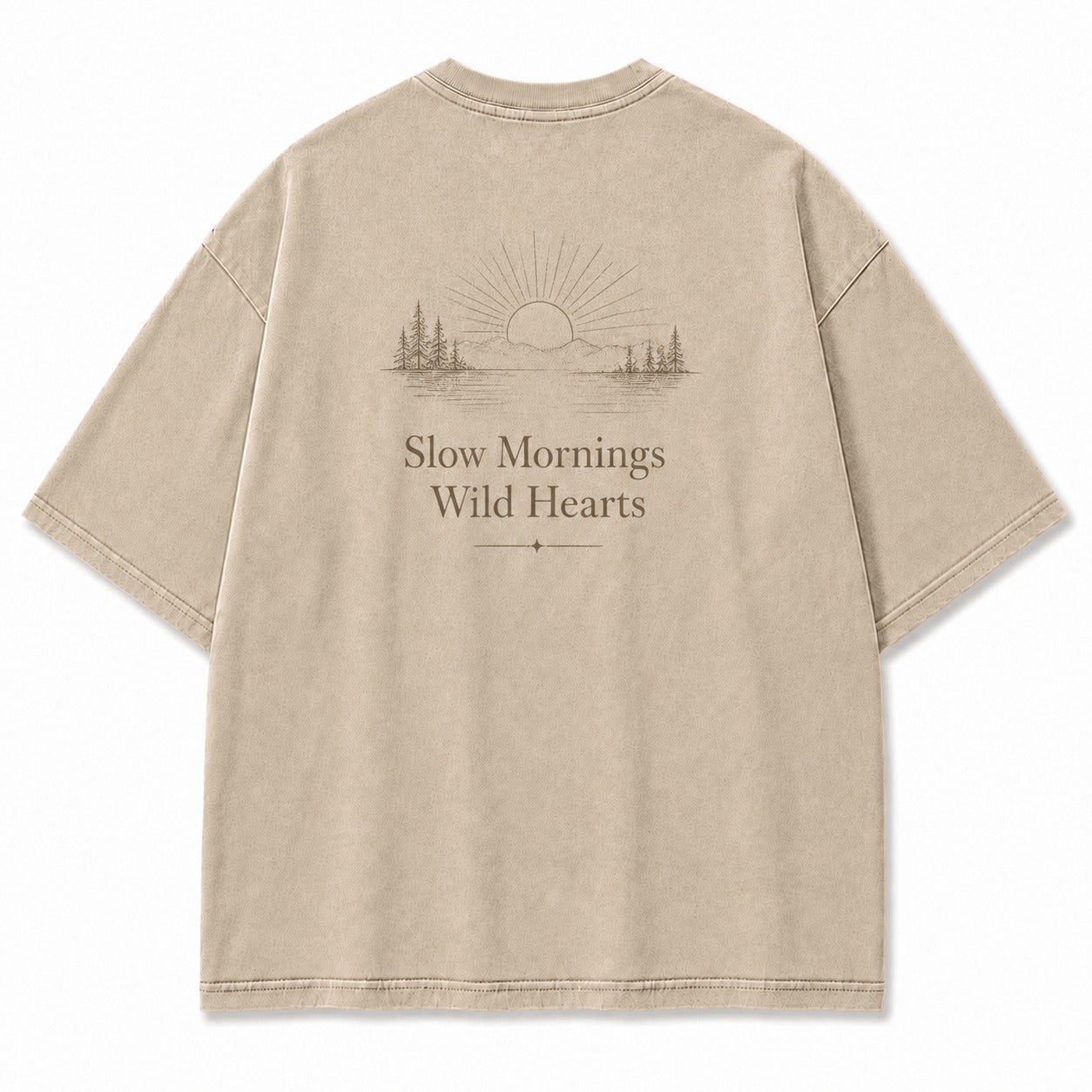 For Slow Mornings and Wild Hearts Minimalist Outdoor Tee