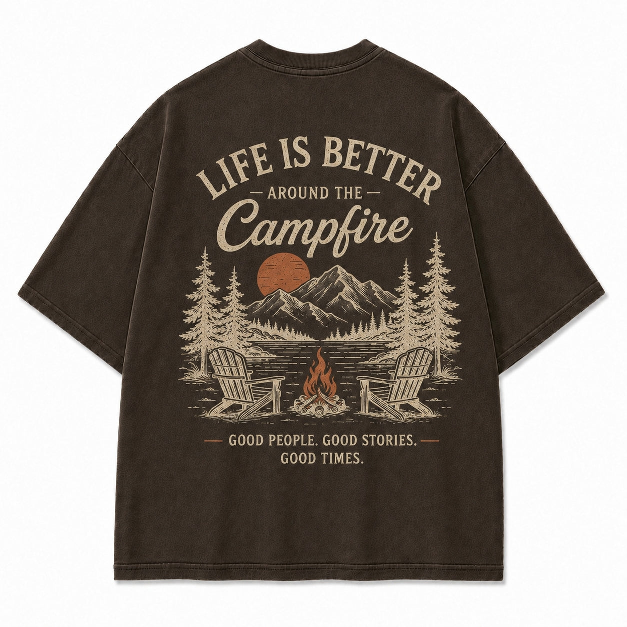 Campfire Evenings Outdoor Graphic Tee